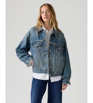 Modra jakna 90S Trucker