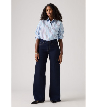 Jeans 318 Navy weites Bein Shapers