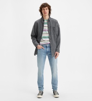 512 jeans attillati blu