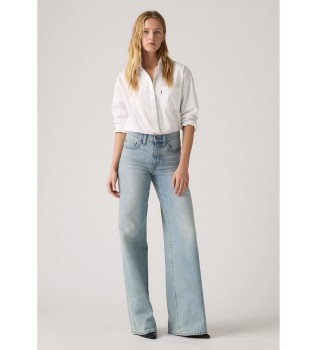 Jeans 728 Wijde Pijpen Hoog Rijp Blauw