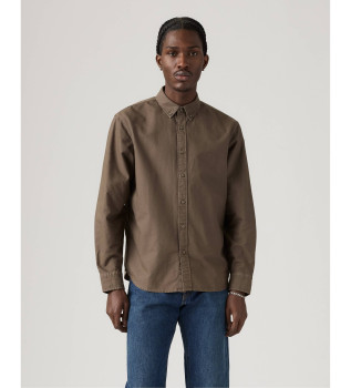 Authentic Brown Button Down Shirt