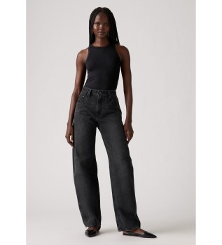 Baggy Dad Barrel Jeans noir