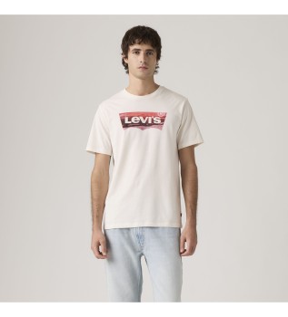 Klassisk grafisk T-shirt beige