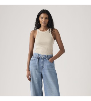 Essential Racer T-shirt beige