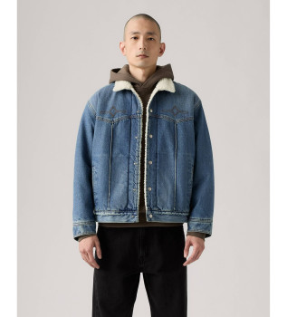 Western Truckerjas blauw