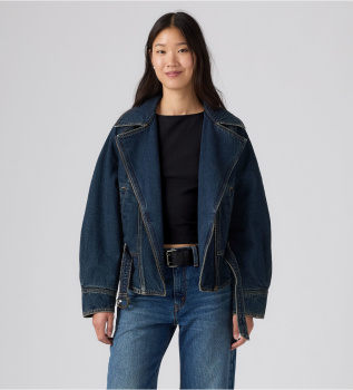 Veste Bomber 80s bleu foncé