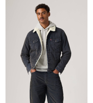 Veste Type 3 Sherpa Trucker noir