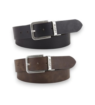 Ceinture en cuir réversible Core, marron