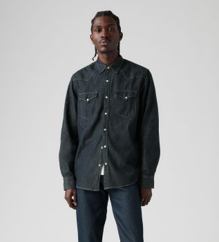 Camisa cl�ssica texana da Marinha