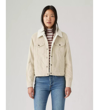 Corduroy Sherpa Jacket beige