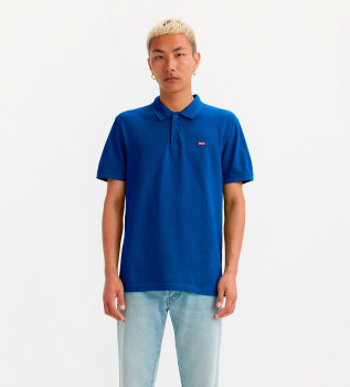 Polo bleu uni
