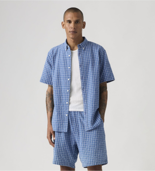 Autentisk bl� skjorte