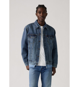 Afslappet truckerjakke bl