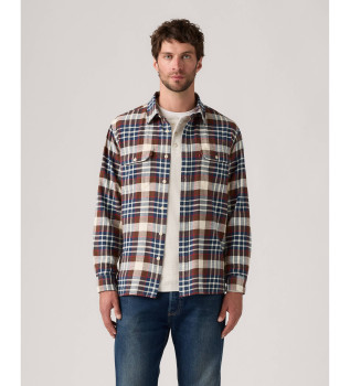 Jackson Worker overshirt brun, bl