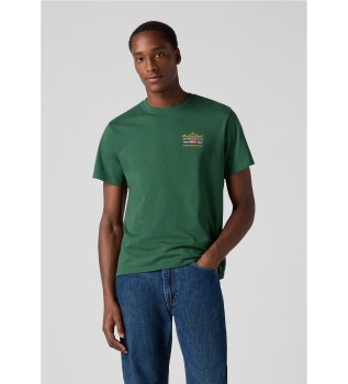 T-shirt  coupe dcontracte vert