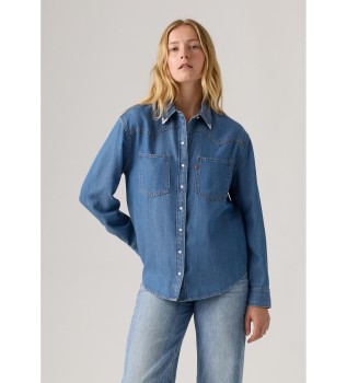 Camisa Teodora Western azul