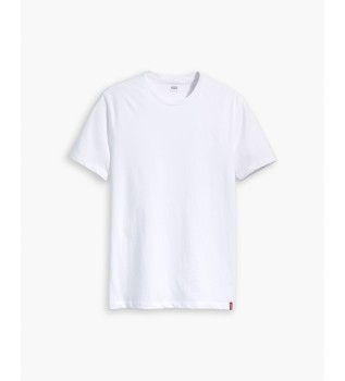 2er-Pack weiße Crewneck-T-Shirts