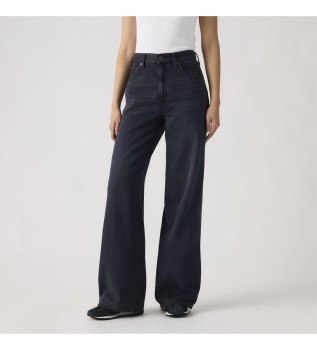 Jeans Lightweight À Jambe Large marine