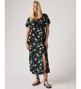 Amara Column Midi dress navy