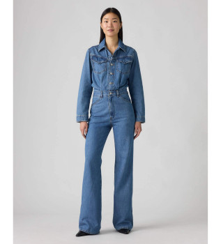 Bl� western-overalls