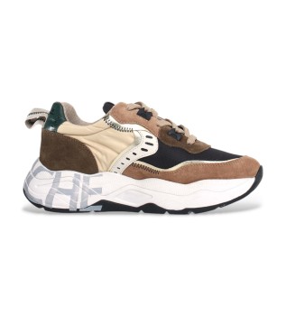 Sneakers in pelle marrone Club105