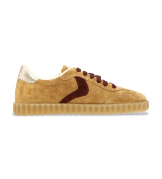 Usnjeni športni copati Ines beige