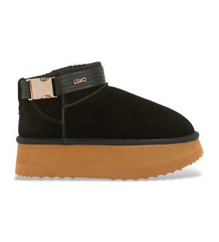 Botins em pele Jane 03 preto