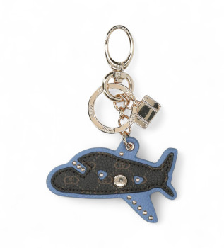 Schlsselanhnger Flugzeug blau