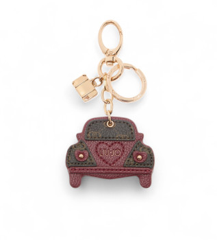 Schlsselanhnger mit kastanienbraunem Auto