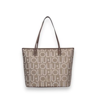 Bolsa Shopping Bag bege