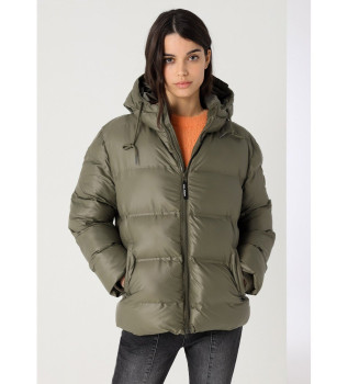Manteau vert  capuche