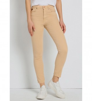 Pantalon Caja Media - Highwaist Skinny Ankle beige