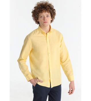 Chemise jaune basique