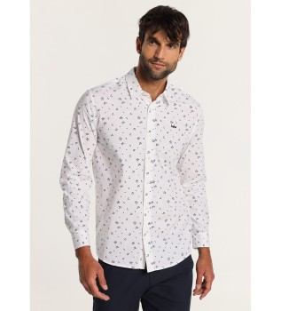 LOIS JEANS - Chemise  manches longues avec mini imprim blanc