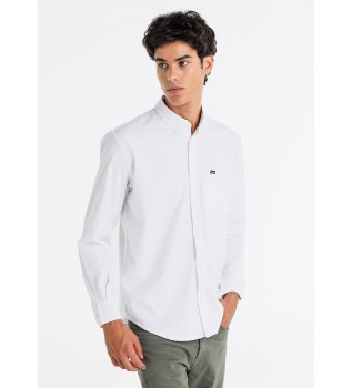 Chemise en serg fin blanc