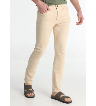 Beige slim fit jeans