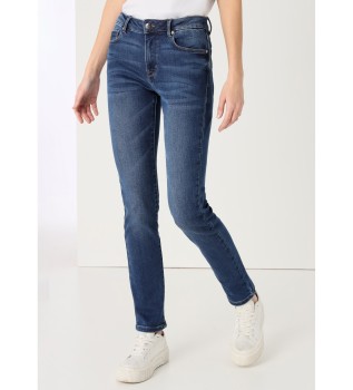 Jeans medium wash brush weave blue