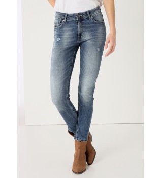 Bl medium tvttade rippade jeans