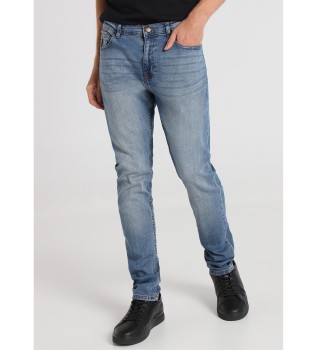 Calas de ganga de corte fino azuis