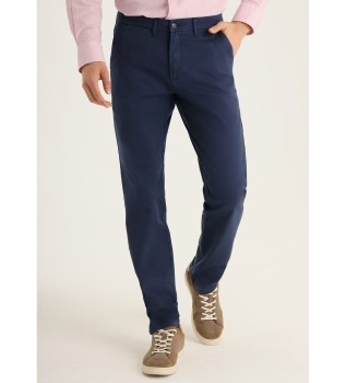 Pantalon chino ordinaire - Bo�te moyenne quatre poches marine
