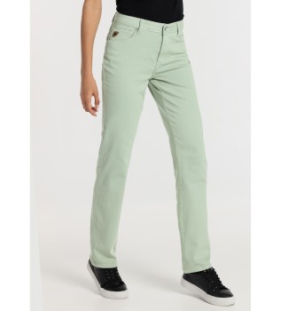 Pantalon droit - Short 5 poches vert