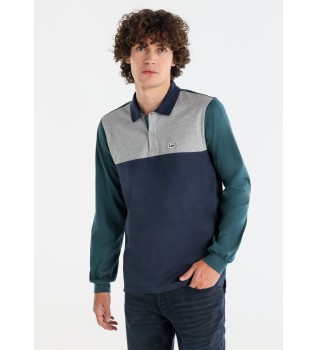 Plo tricolor com logtipo verde