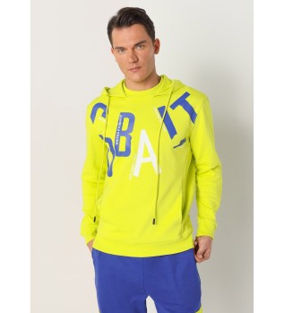 Grn sweatshirt med huva