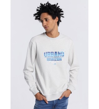 Felpa girocollo grigia