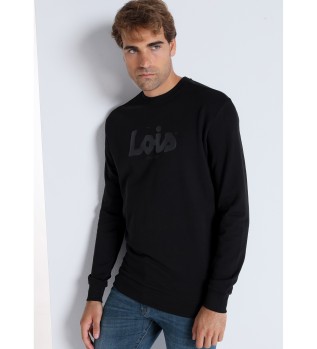 LOIS JEANS - Sweat  col bnitier noir