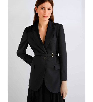 Blazer lastique noir Cerreto