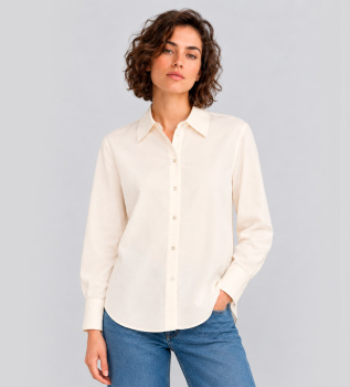 Chemise Mpepato blanc crème