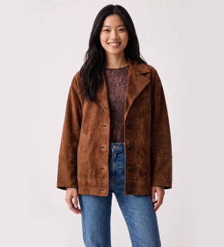 Mllcappa Brown Leather Jacket
