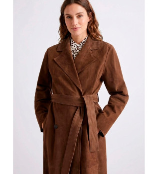 Gabardina de camur�a Mlloblare castanha