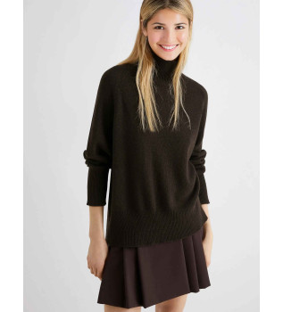 Pull oversize en laine et cachemire Ismaele marron